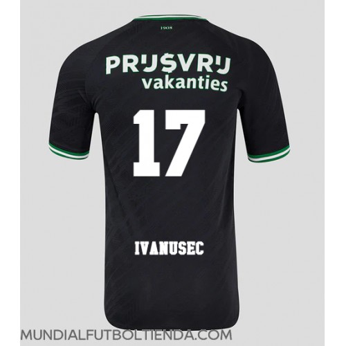 Camiseta Feyenoord Luka Ivanusec #17 Segunda Equipación Replica 2024-25 mangas cortas